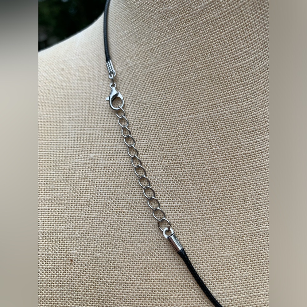 Handmade Genuine Stone Mini Moon Amulet Necklace - Picture 4 of 11